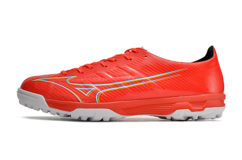 Chuteira Society Mizuno Alpha TF Laranja "Realease Pack"