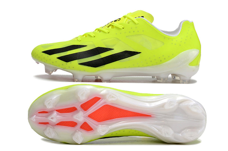 Chuteira Campo Adidas X Crazyfast+ FG Verde "Solar Energy"