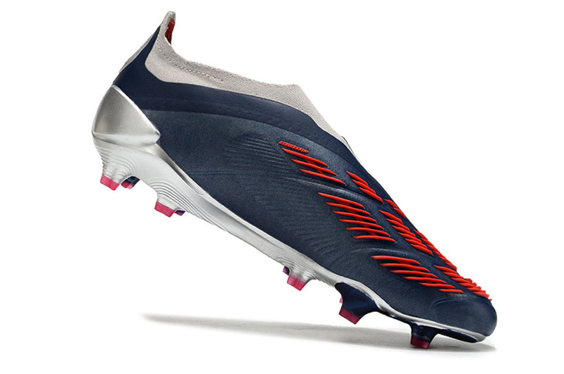 Chuteira Campo Adidas Predator LL Elite FG Prata e Azul "Roteiro Pack"