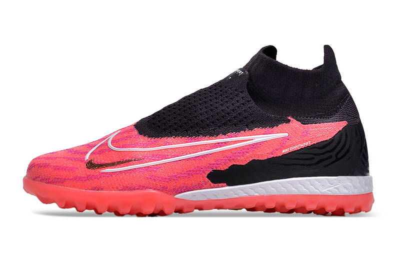 Chuteira Society Nike Phantom GX DF Elite Preta e Rosa "Generation Pack"