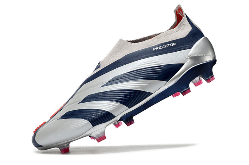 Chuteira Campo Adidas Predator LL Elite FG Prata e Azul "Roteiro Pack"