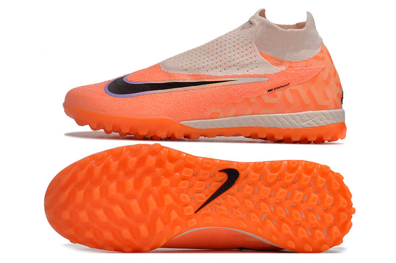 Chuteira Society Nike Phantom GX DF Elite TF Laranja "United Pack"