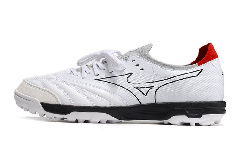 Chuteira Society Mizuno Morelia Neo Beta TF Branca e Preta "Next Have Color"