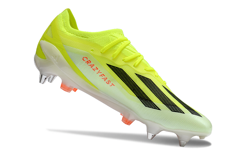 Chuteira Campo Adidas X CrazyFast.1 Ponta de Aluminio Verde e Laranja "Solar Energy Pack"