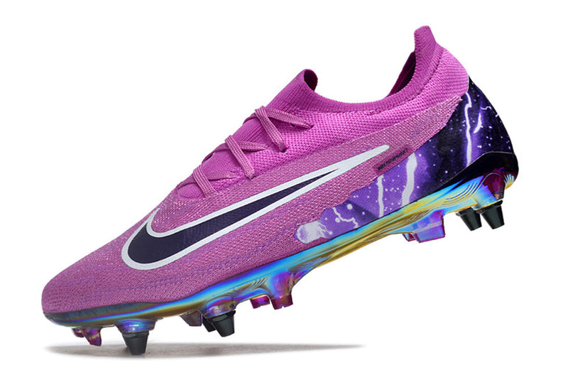 Chuteira Campo Nike Phantom GX Elite Trava Mista Roxa "Thunder"