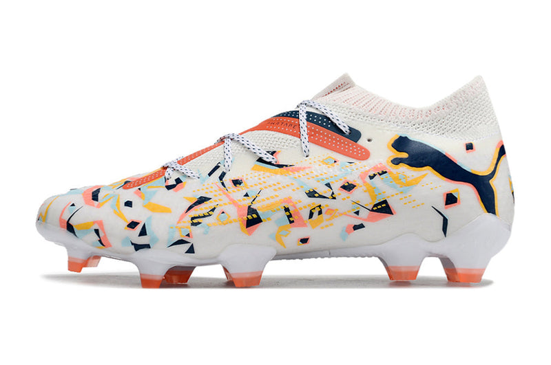 Chuteira Campo Puma Future 7 FG Branca "Creativity Pack"