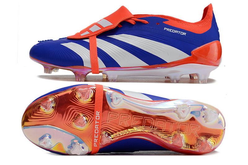 Chuteira Campo Adidas Predator FT 30 Elite FG Azul, Vermelha e Branca "Advancement Pack"