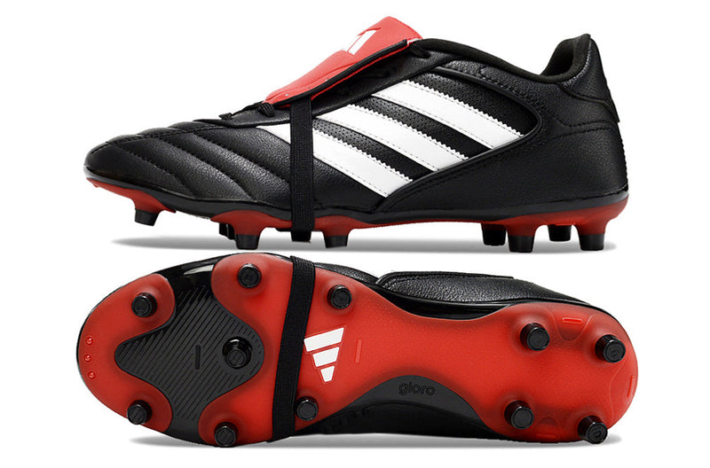 Chuteira Campo Adidas Copa Gloro 2 FG Preta, Branca e Vermelha