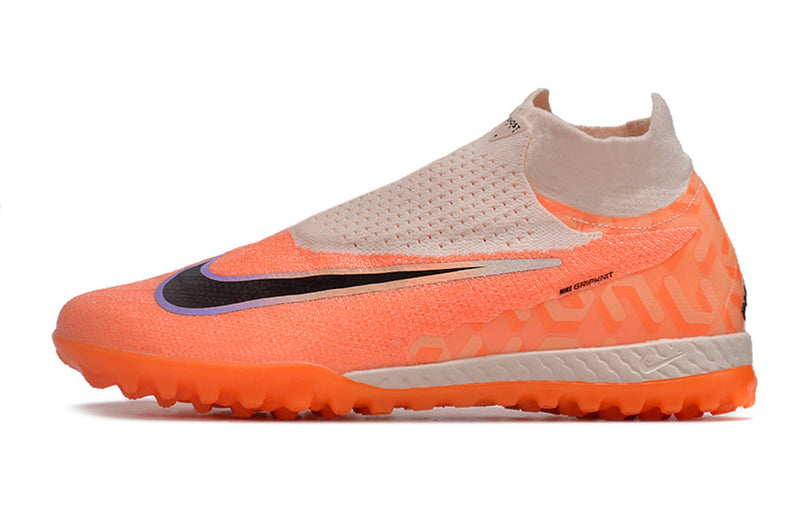 Chuteira Society Nike Phantom GX DF Elite TF Laranja "United Pack"