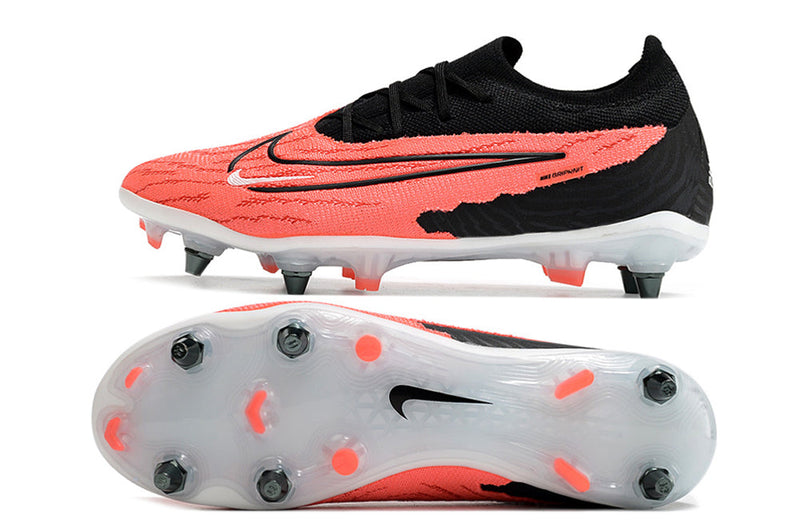 Chuteira Campo Nike Phantom GX Elite Trava Mista Preta e Vermelha "Ready Pack'