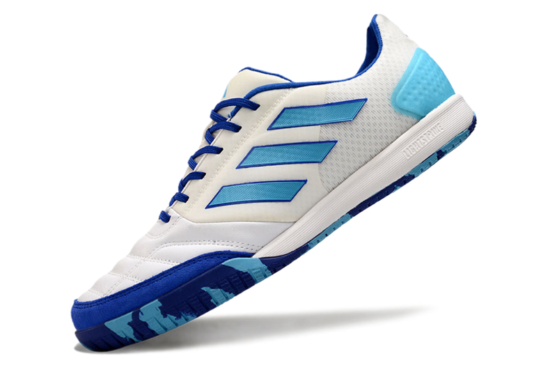 Chuteira Futsal Adidas Competition Top IC Branca e Azul