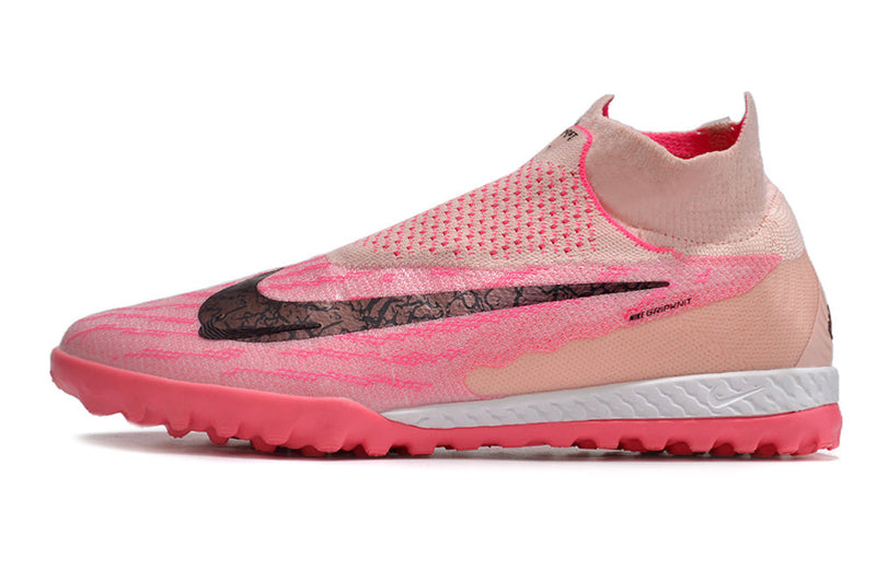 Chuteira Society Nike Phantom GX DF Elite TF Rosa