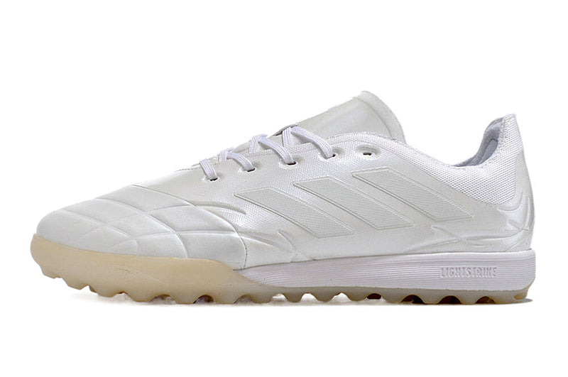 Chuteira Society Adidas Copa Pure.1 TF Branca "Pearlized Pack"