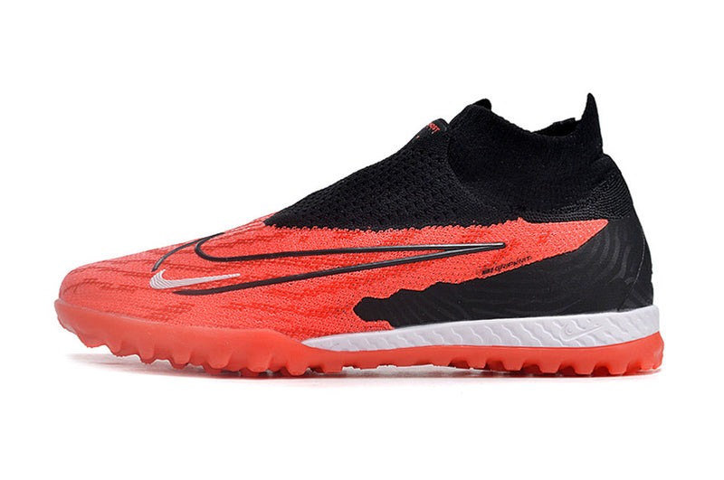 Chuteira Society Nike Phantom GX DF Elite TF Preta e Vermelha "Ready Pack"