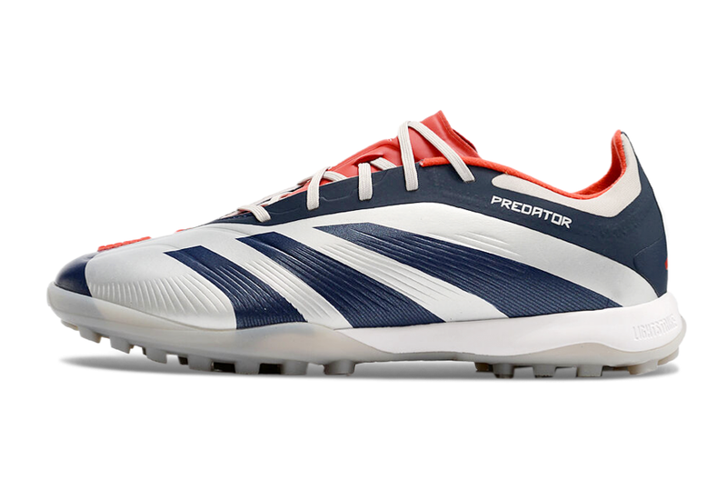 Chuteira Society Adidas Predator Elite TF Prata e Azul "Roteiro Pack"