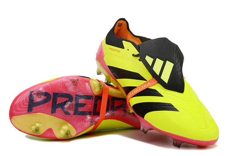 Chuteira Campo Adidas Predator FT 30 Elite FG Amarelo, Preto e Vermelho "Energy Citrus Pack"