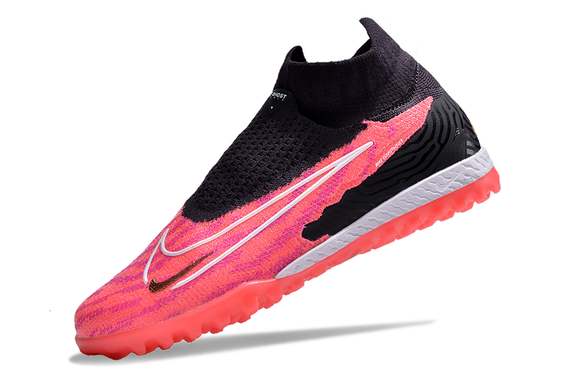 Chuteira Society Nike Phantom GX DF Elite Preta e Rosa "Generation Pack"