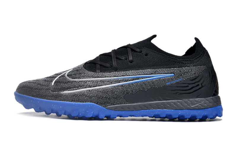 Chuteira Society Nike Phantom GX Elite TF Preta e Azul "Shadow Pack"