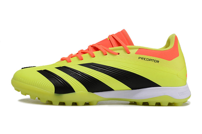 Chuteira Society Adidas Predator Elite TF Amarela, Preta e Vermelha "Energy Solar Pack"