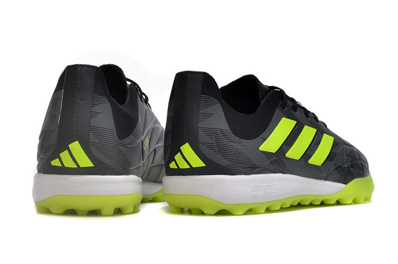 Chuteira Society Adidas Copa Pure.1 TF Preta e Verde "Crazycharged Pack"