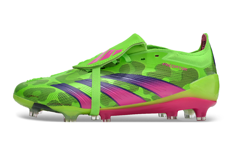 Chuteira Campo Adidas Predator FT 30 Elite FG Verde e Rosa