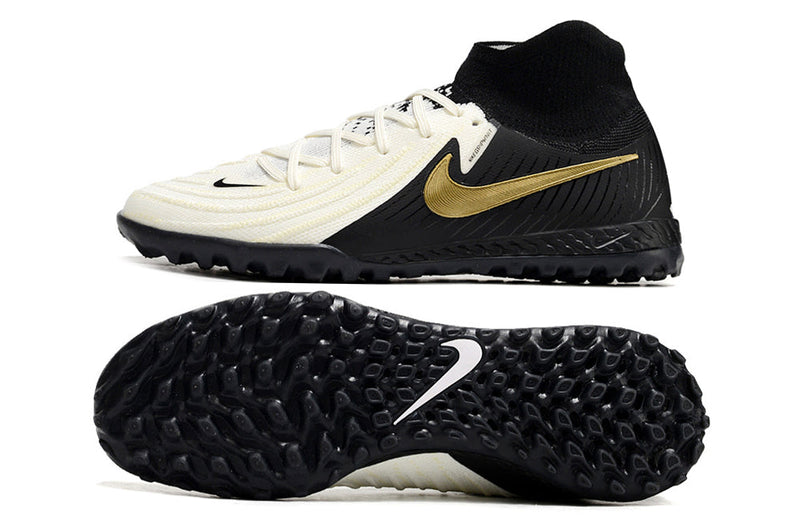 Chuteira Society Nike Phantom Luna 2 Elite TF Preta e Branca "Mad Ready Pack"