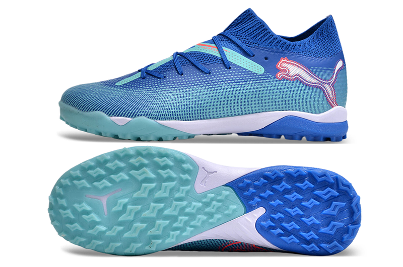 Chuteira Society Puma Future 7 TF Azul