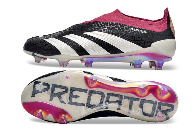 Chuteira Campo Adidas Predator LL Elite FG Preta e Roxa