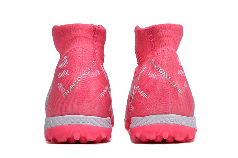 Chuteira Society Nike Phantom Luna Elite TF Rosa