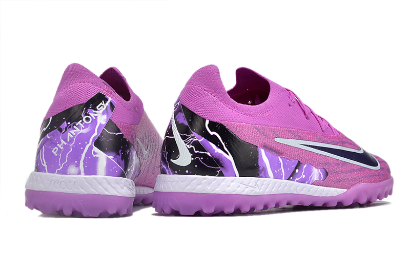 Chuteira Society Nike Phantom GX Elite TF Roxa "Thunder"