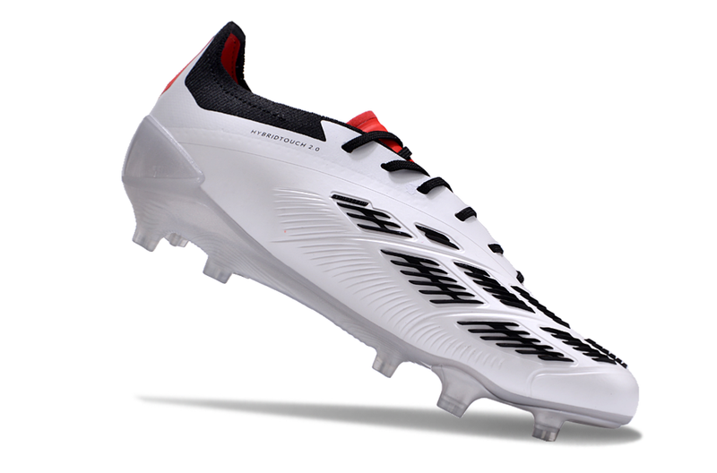 Chuteira Campo Adidas Predator Elite FG Branca e Preto