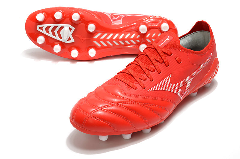 Chuteira Campo Mizuno Morelia Neo 3 FG Vermelha