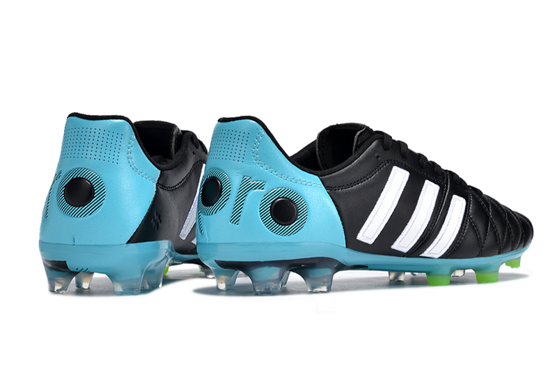 Chuteira Campo Adidas AdiPure 11 Pro FG Preta e Azul