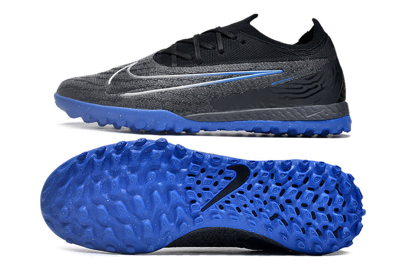 Chuteira Society Nike Phantom GX Elite TF Preta e Azul "Shadow Pack"