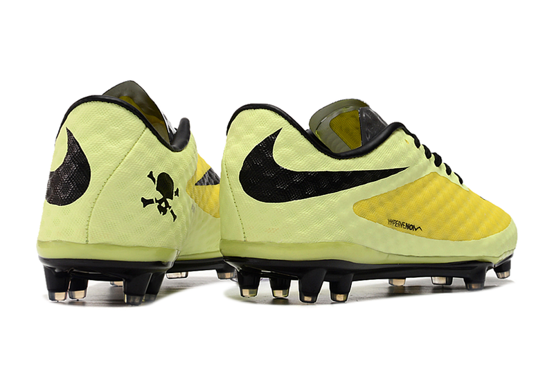 Chuteira Campo Nike Retrô Hypervenom Phantom I FG Verde, Amarelo e Preto