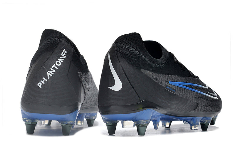 Chuteira Campo Nike Phantom GX Elite Trava Mista Preta e Azul "Black Pack"