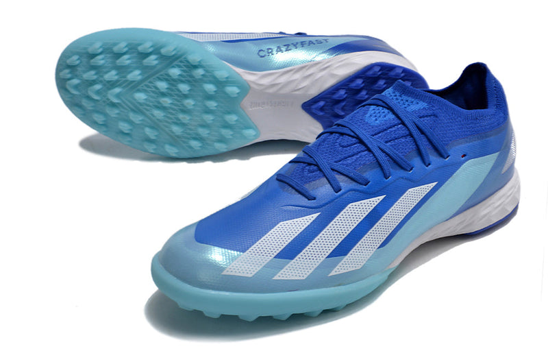 Chuteira Society Adidas X CrazyFast.1 TF Azul "Marine Rush Pack"