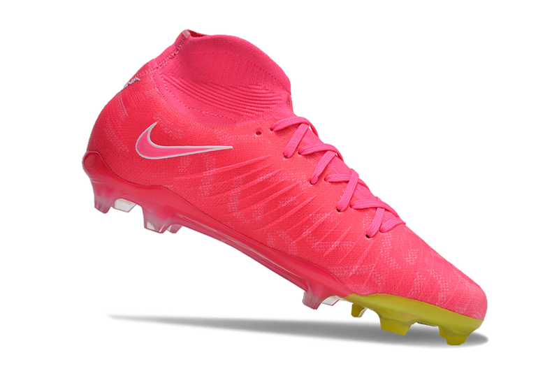 Chuteira Campo Nike Phantom Luna FG Rosa e Verde