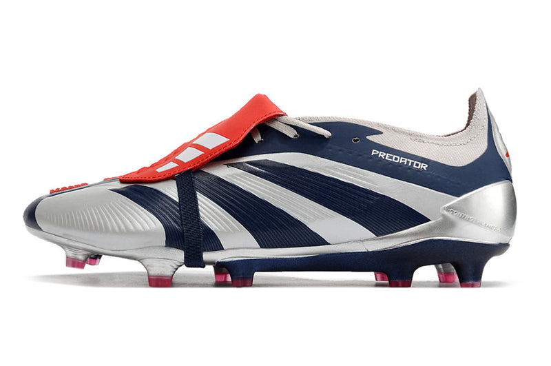 Chuteira Campo Adidas Predator FT 30 Elite FG Prata e Azul "Roteiro Pack"