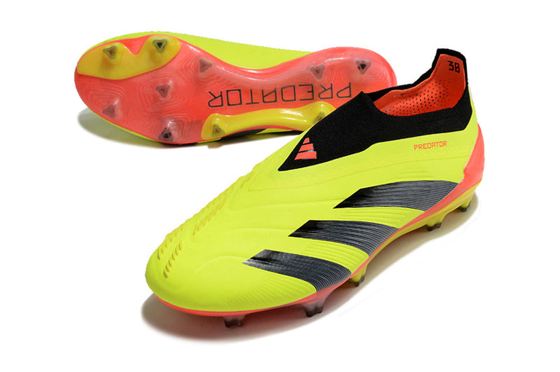 Chuteira Campo Adidas Predator LL Elite FG Amarelo, Preto e Vermelho "Energy Citrus Pack"