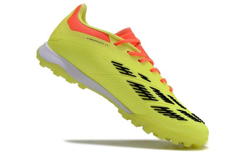 Chuteira Society Adidas Predator Elite TF Amarela, Preta e Vermelha "Energy Solar Pack"