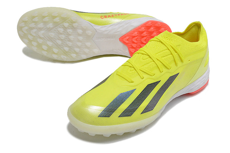 Chuteira Society Adidas X Crazyfast.1 TF Verde "Solar Energy Pack"