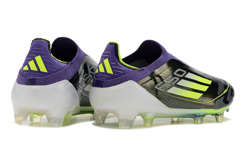 Chuteira Campo Adidas F50+ LL FG Roxa e Verde "Fast Reborn"