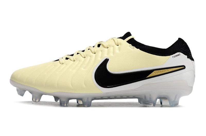 Chuteira Campo Nike Tiempo Legend 10 Elite FG Bege e Branca "Mad Ready Pack"