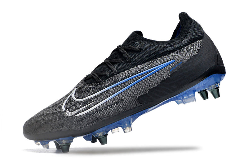 Chuteira Campo Nike Phantom GX Elite Trava Mista Preta e Azul "Black Pack"