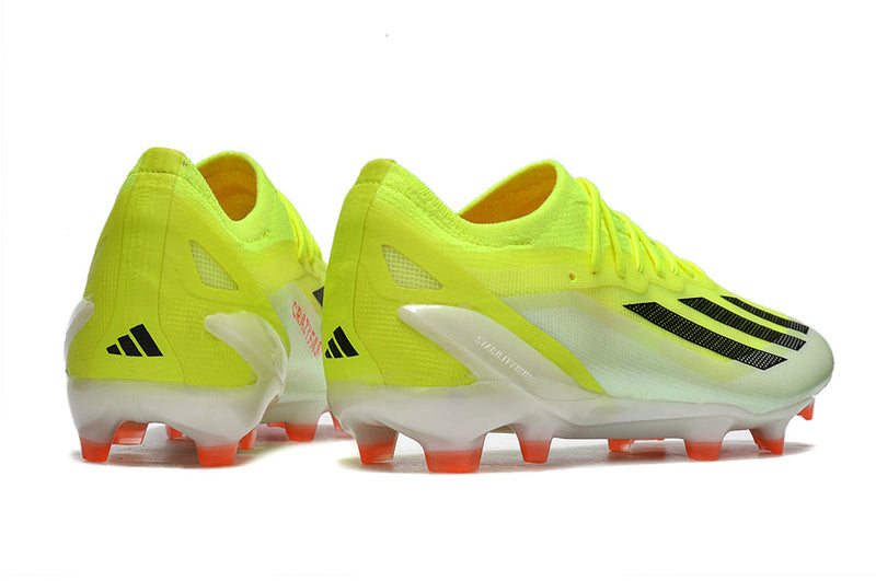 Chuteira Campo Adidas X Crazyfast.1 FG Verde e Laranja "Solar Energy Pack"