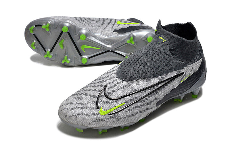 Chuteira Campo Nike Phantom GX DF Elite FG Cinza