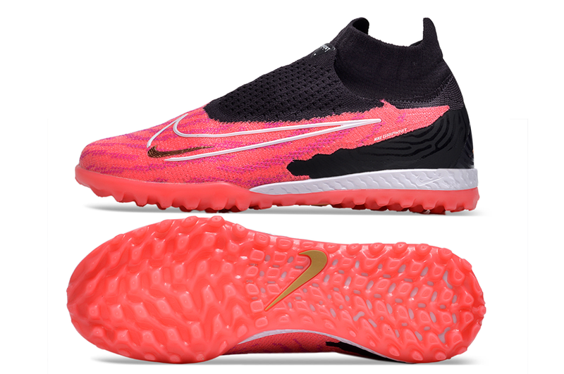 Chuteira Society Nike Phantom GX DF Elite Preta e Rosa "Generation Pack"