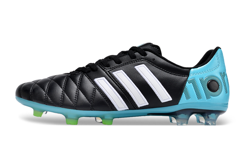 Chuteira Campo Adidas AdiPure 11 Pro FG Preta e Azul