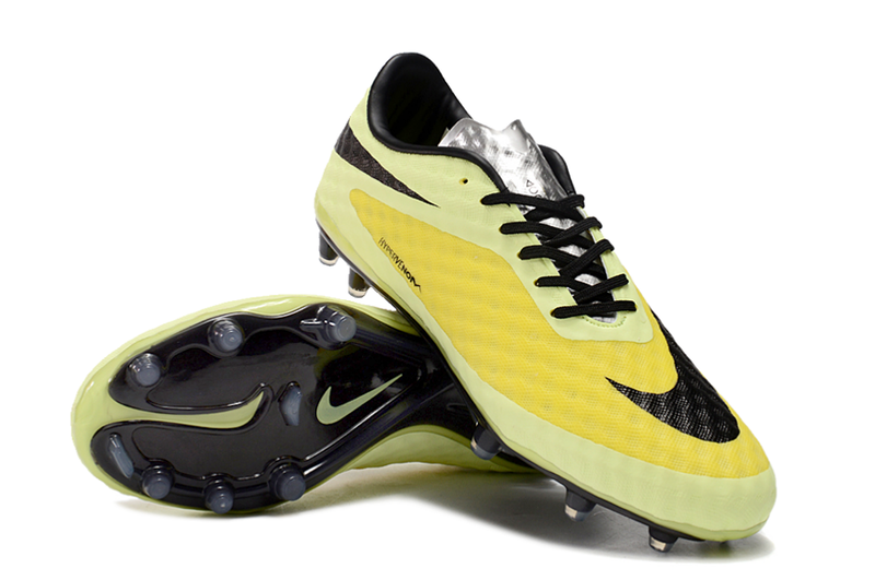 Chuteira Campo Nike Retrô Hypervenom Phantom I FG Verde, Amarelo e Preto